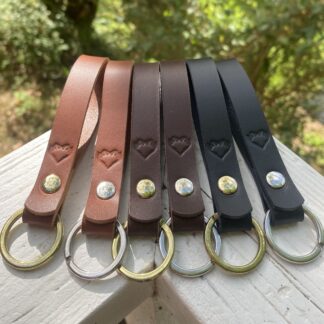 Nøglering i læder no. 2