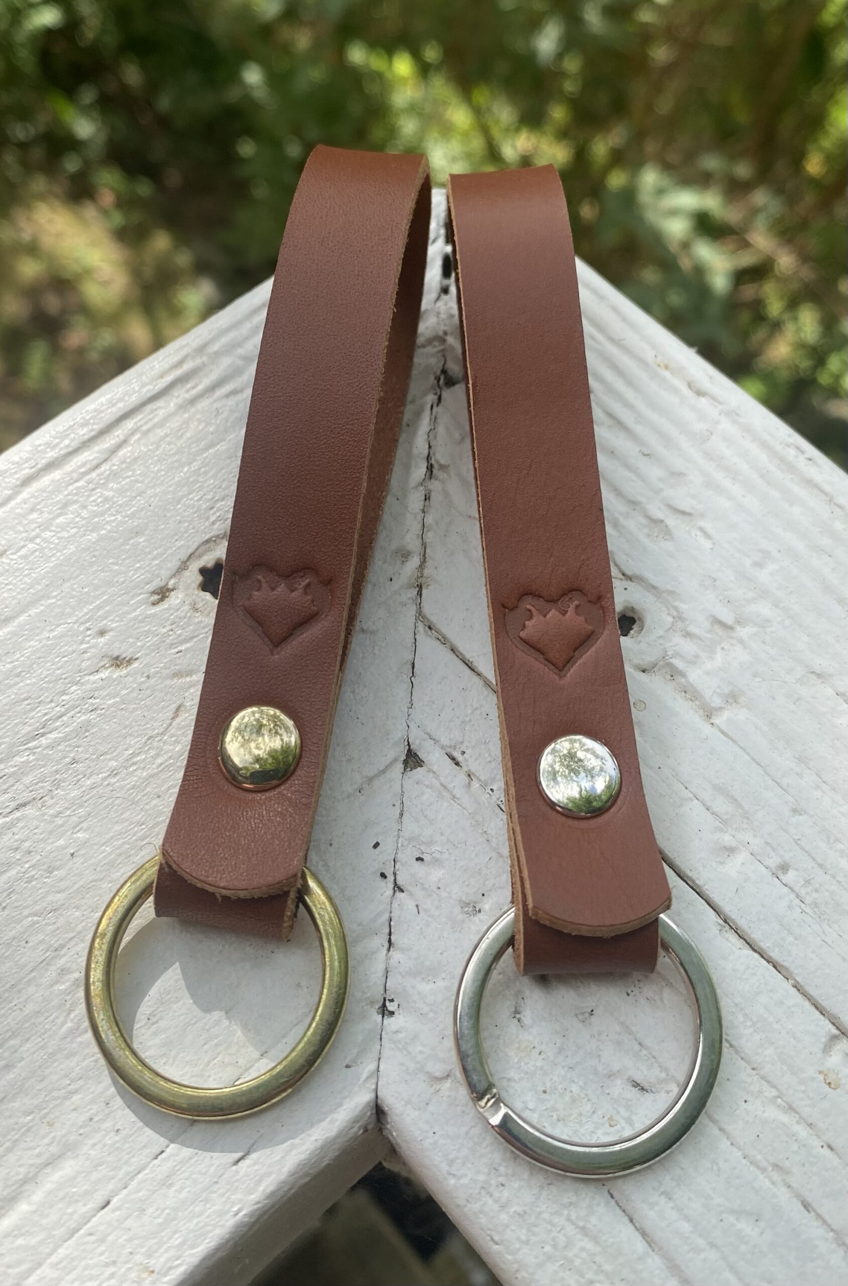 Nøglering i læder no. 2 - Billede 5