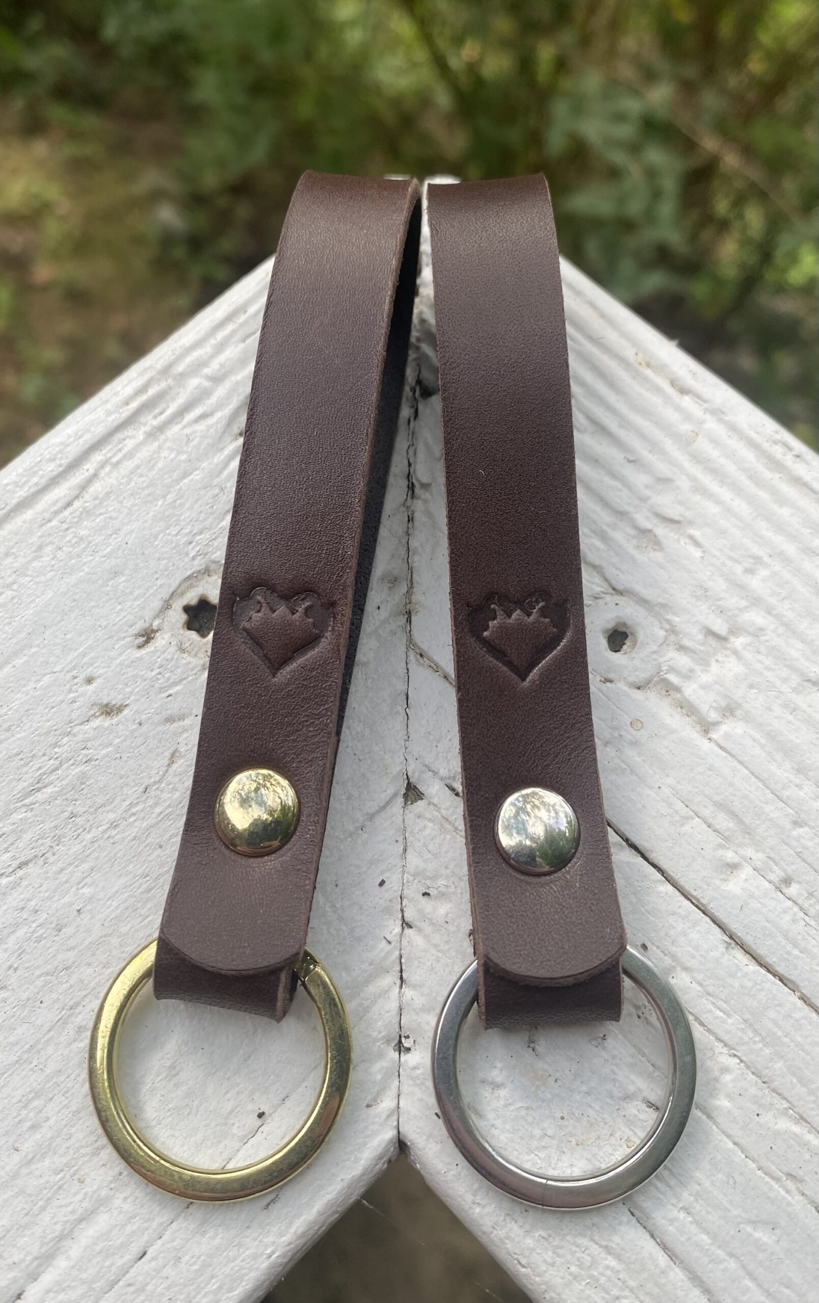 Nøglering i læder no. 2 - Billede 4