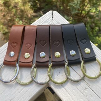 Nøglering i læder no. 1