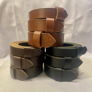 Håndlavet Læderbælte no. 5