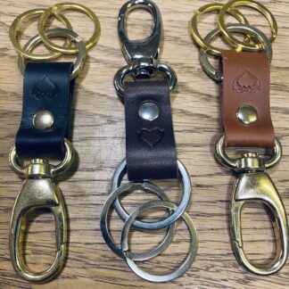 Nøglering i læder no.4