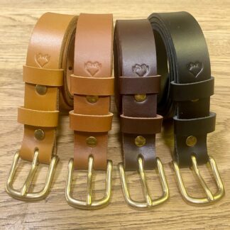 Håndlavet læderbælte no. 9