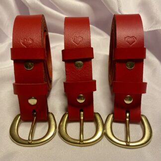 Håndlavet Læderbælte no.10