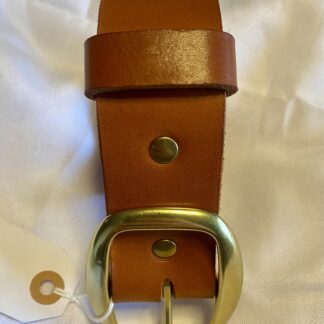 Læderbælte cognac farvet 2. Sortering