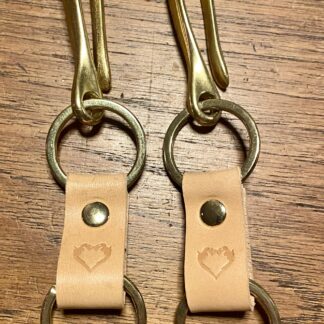 Nøglering i læder no.7