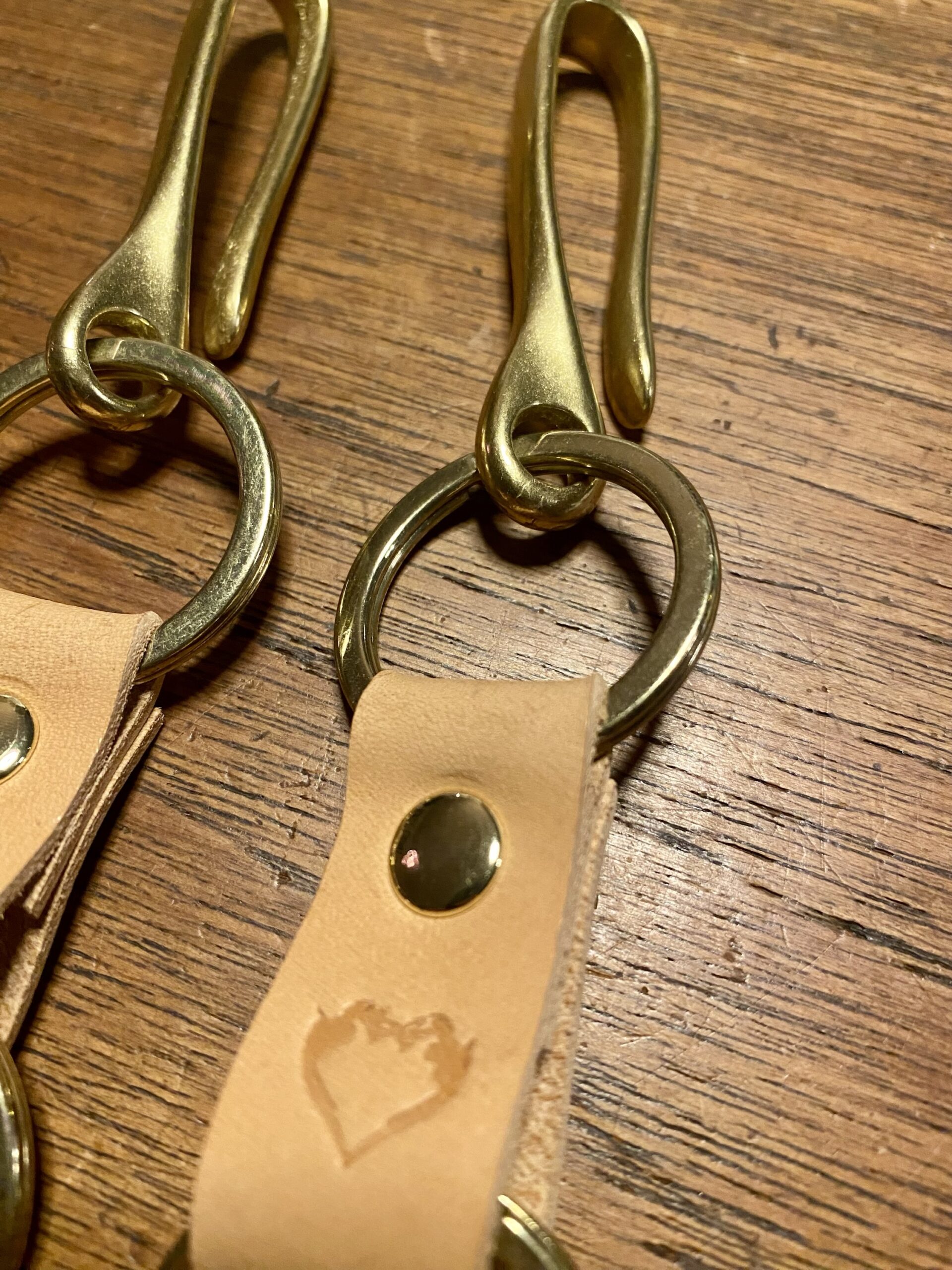 Nøglering i læder no.7 - Billede 2